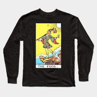 Rider Waite Tarot Major Arcana The Fool Long Sleeve T-Shirt